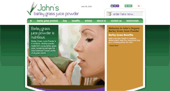 Desktop Screenshot of johnsbarleygrassjuice.com